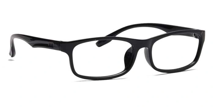 GRAVIATE by Coolwinks E12B6935 Glossy Black Full Frame Rectangle Eyeglasses for Men and Women-BLACK-2