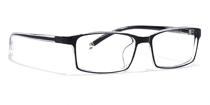 GRAVIATE by Coolwinks E12B6971 Glossy Black Full Frame Rectangle Eyeglasses for Men and Women-BLACK-2