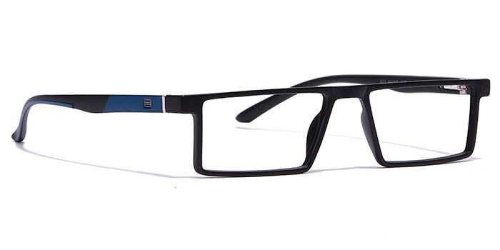 GRAVIATE by Coolwinks E12B7070 Matte Black Full Frame Rectangle Eyeglasses for Men and Women-BLACK-2