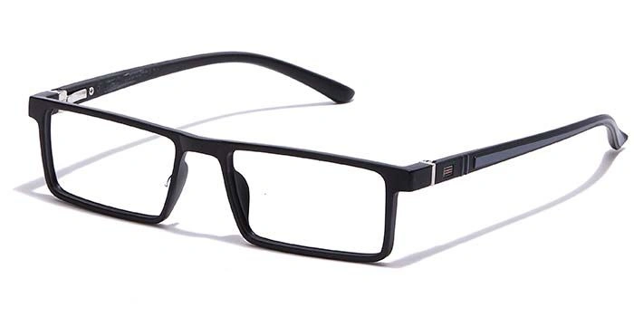 GRAVIATE by Coolwinks E12B7072 Matte Black Full Frame Rectangle Eyeglasses for Men and Women-BLACK-1