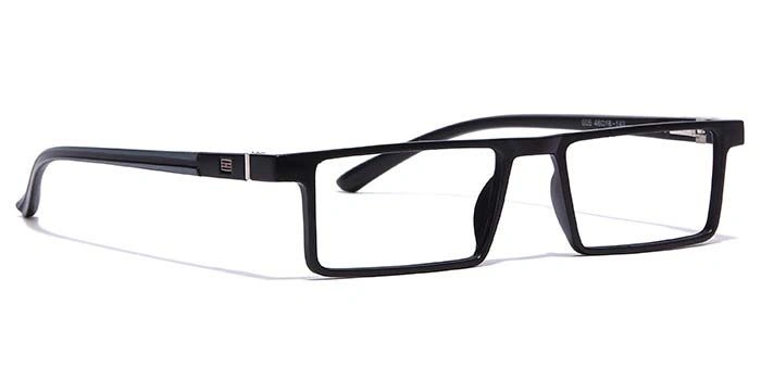 GRAVIATE by Coolwinks E12B7075 Matte Black Full Frame Rectangle Eyeglasses for Men and Women-BLACK-2