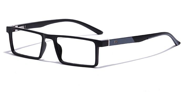 GRAVIATE by Coolwinks E12B7084 Matte Black Full Frame Rectangle Eyeglasses for Men and Women-BLACK-1