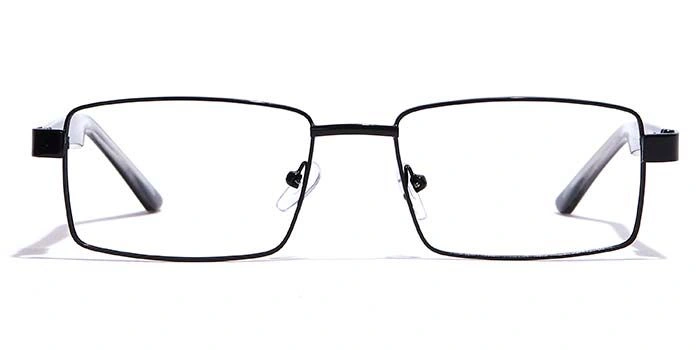 GRAVIATE by Coolwinks E12B7154 Glossy Black Full Frame Rectangle Eyeglasses for Men and Women-