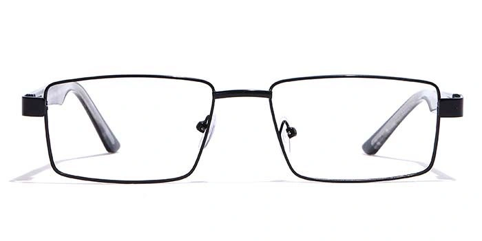 GRAVIATE by Coolwinks E12B7156 Glossy Black Full Frame Rectangle Eyeglasses for Men and Women-