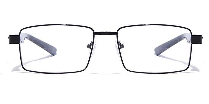 GRAVIATE by Coolwinks E12B7170 Glossy Black Full Frame Rectangle Eyeglasses for Men and Women-