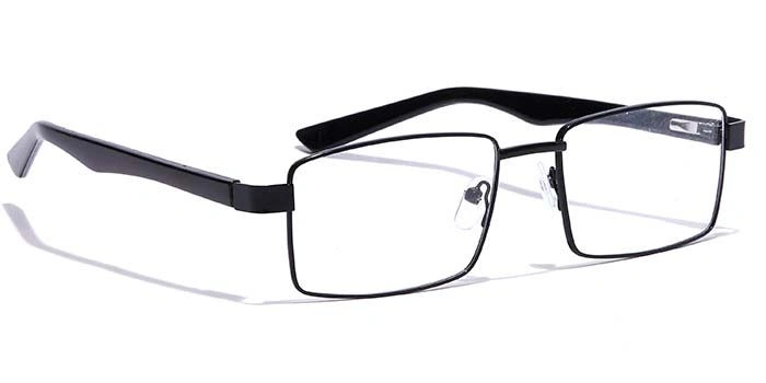 GRAVIATE by Coolwinks E12B7170 Glossy Black Full Frame Rectangle Eyeglasses for Men and Women-BLACK-2