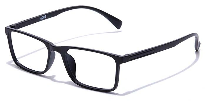 GRAVIATE by Coolwinks E12B7358 Matte Black Full Frame Rectangle Eyeglasses for Men and Women-BLACK-1