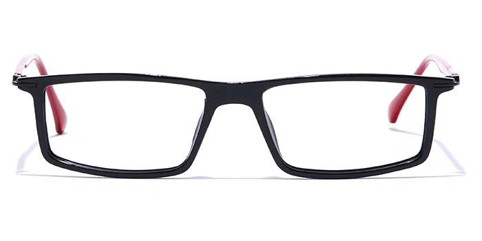 GRAVIATE by Coolwinks E12B7414 Glossy Black Full Frame Rectangle Eyeglasses for Men and Women-