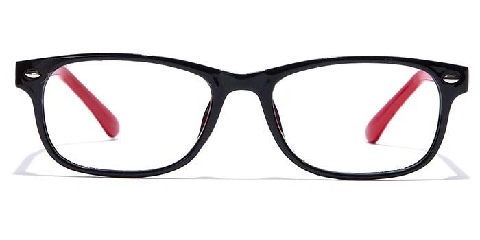 GRAVIATE by Coolwinks E12B7425 Glossy Black Full Frame Rectangle Eyeglasses for Men and Women-