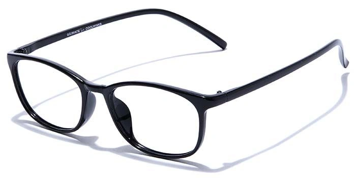 GRAVIATE by Coolwinks E12B7552 Glossy Black Full Frame Rectangle Eyeglasses for Men and Women-BLACK-1