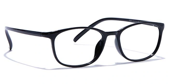 GRAVIATE by Coolwinks E12B7552 Glossy Black Full Frame Rectangle Eyeglasses for Men and Women-BLACK-2