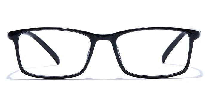 GRAVIATE by Coolwinks E12B7555 Glossy Black Full Frame Rectangle Eyeglasses for Men and Women-