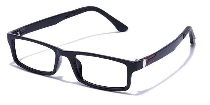 GRAVIATE by Coolwinks E12B7632 Glossy Black Full Frame Rectangle Eyeglasses for Men and Women-BLACK-1