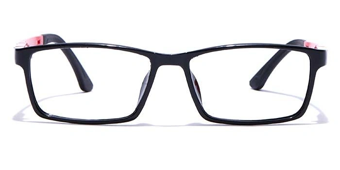 GRAVIATE by Coolwinks E12B7636 Glossy Black Full Frame Rectangle Eyeglasses for Men and Women-