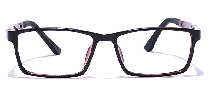 GRAVIATE by Coolwinks E12B7639 Glossy Black Full Frame Rectangle Eyeglasses for Men and Women-