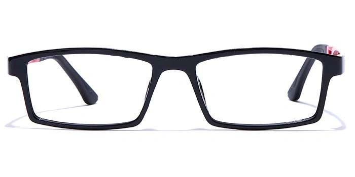 GRAVIATE by Coolwinks E12B7646 Glossy Black Full Frame Rectangle Eyeglasses for Men and Women-