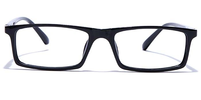 GRAVIATE by Coolwinks E12B7680 Glossy Black Full Frame Rectangle Eyeglasses for Men and Women-