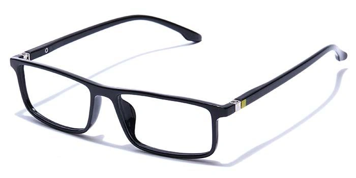 GRAVIATE by Coolwinks E12B7692 Glossy Black Full Frame Rectangle Eyeglasses for Men and Women-BLACK-1