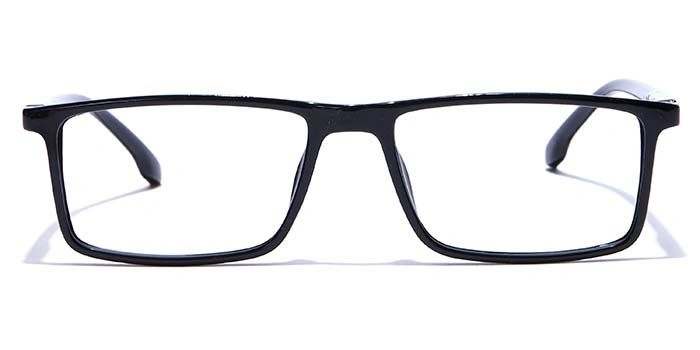 GRAVIATE by Coolwinks E12B7699 Glossy Black Full Frame Rectangle Eyeglasses for Men and Women-