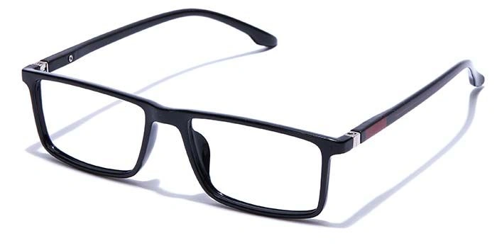 GRAVIATE by Coolwinks E12B7699 Glossy Black Full Frame Rectangle Eyeglasses for Men and Women-BLACK-1