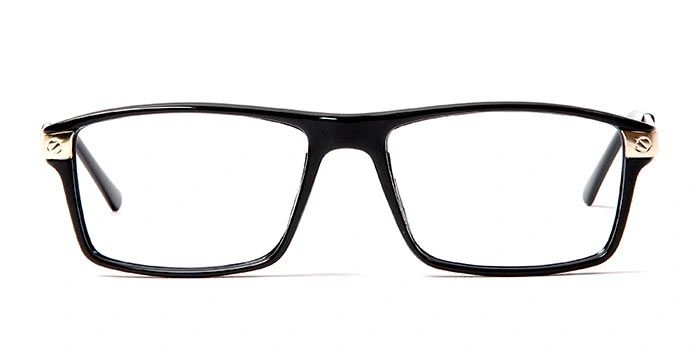 GRAVIATE by Coolwinks E12C5634 Glossy Black Full Frame Rectangle Eyeglasses for Men and Women-