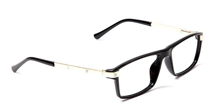 GRAVIATE by Coolwinks E12C5634 Glossy Black Full Frame Rectangle Eyeglasses for Men and Women-BLACK-2