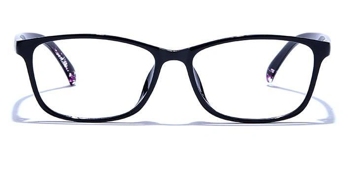 GRAVIATE by Coolwinks E12C6585 Glossy Black Full Frame Rectangle Eyeglasses for Men and Women-