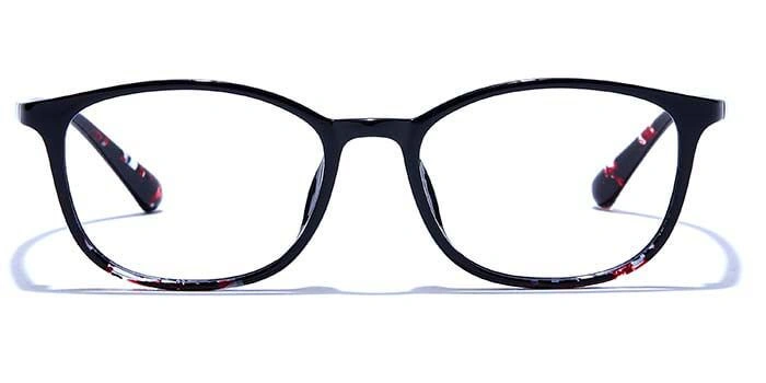 GRAVIATE by Coolwinks E12C6591 Glossy Black Full Frame Rectangle Eyeglasses for Men and Women-