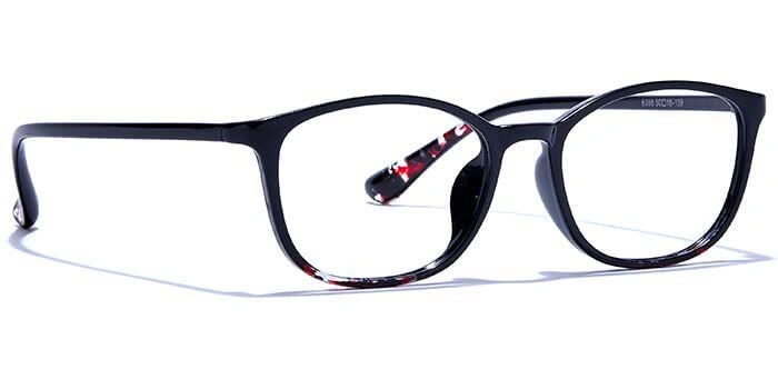 GRAVIATE by Coolwinks E12C6591 Glossy Black Full Frame Rectangle Eyeglasses for Men and Women-BLACK-2