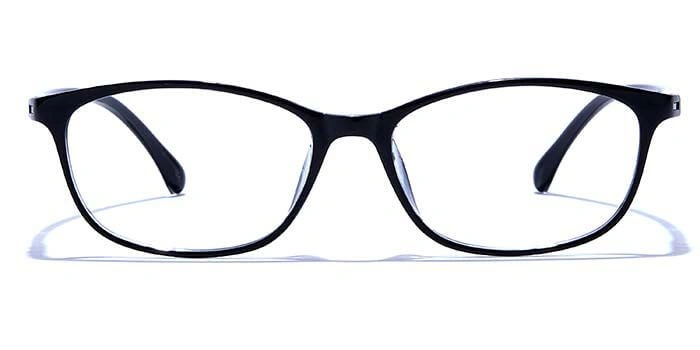 GRAVIATE by Coolwinks E12C6596 Glossy Black Full Frame Rectangle Eyeglasses for Men and Women-