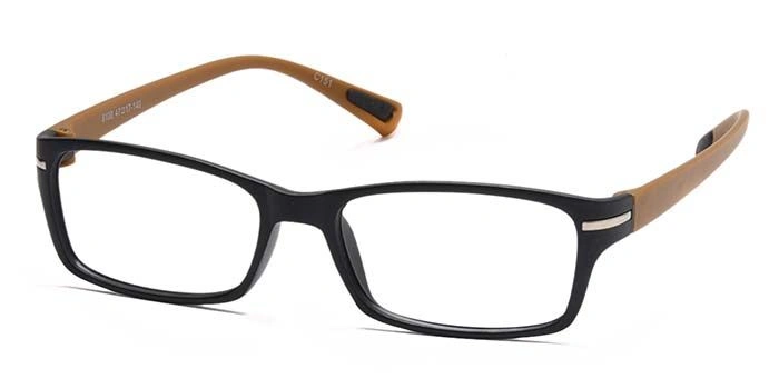 GRAVIATE by Coolwinks E12C6909 Matte Black Full Frame Rectangle Eyeglasses for Men and Women-BLACK-1