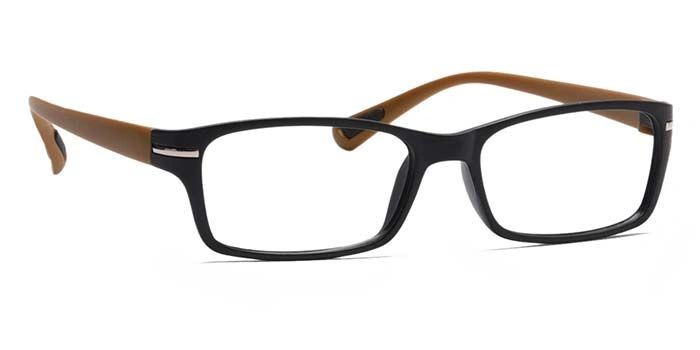 GRAVIATE by Coolwinks E12C6909 Matte Black Full Frame Rectangle Eyeglasses for Men and Women-BLACK-2