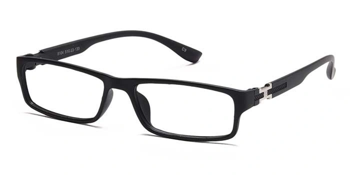 GRAVIATE by Coolwinks E12C6911 Matte Black Full Frame Rectangle Eyeglasses for Men and Women-BLACK-1