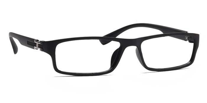 GRAVIATE by Coolwinks E12C6911 Matte Black Full Frame Rectangle Eyeglasses for Men and Women-BLACK-2