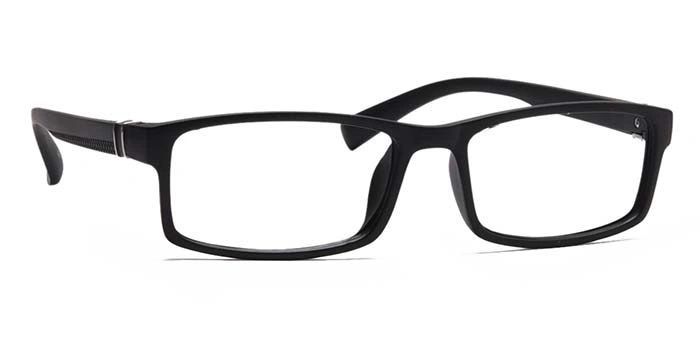 GRAVIATE by Coolwinks E12C6915 Matte Black Full Frame Rectangle Eyeglasses for Men and Women-BLACK-2