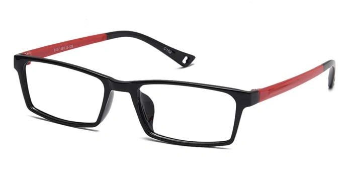 GRAVIATE by Coolwinks E12C6924 Glossy Black Full Frame Rectangle Eyeglasses for Men and Women-BLACK-1