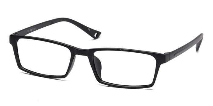 GRAVIATE by Coolwinks E12C6925 Matte Black Full Frame Rectangle Eyeglasses for Men and Women-BLACK-1