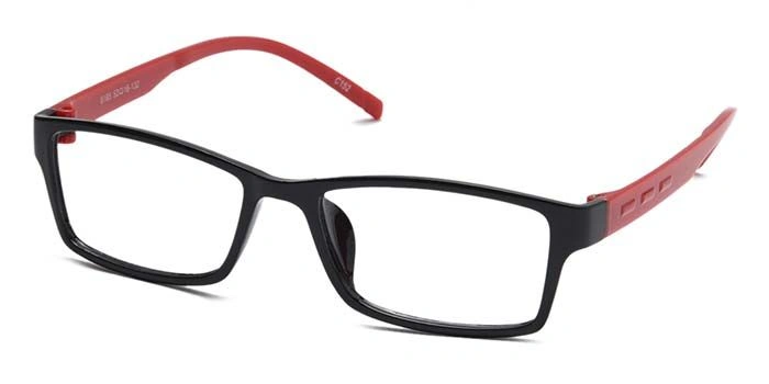 GRAVIATE by Coolwinks E12C6926 Glossy Black Full Frame Rectangle Eyeglasses for Men and Women-BLACK-1