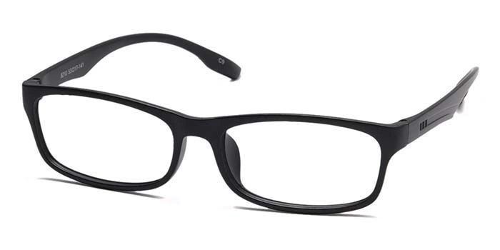 GRAVIATE by Coolwinks E12C6937 Matte Black Full Frame Rectangle Eyeglasses for Men and Women-BLACK-1