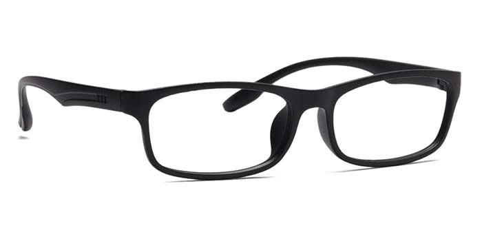 GRAVIATE by Coolwinks E12C6937 Matte Black Full Frame Rectangle Eyeglasses for Men and Women-BLACK-2