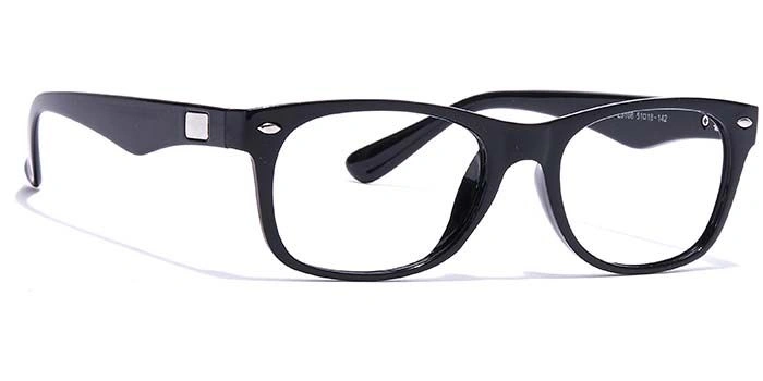 GRAVIATE by Coolwinks E12C6961 Glossy Black Full Frame Rectangle Eyeglasses for Men and Women-BLACK-2