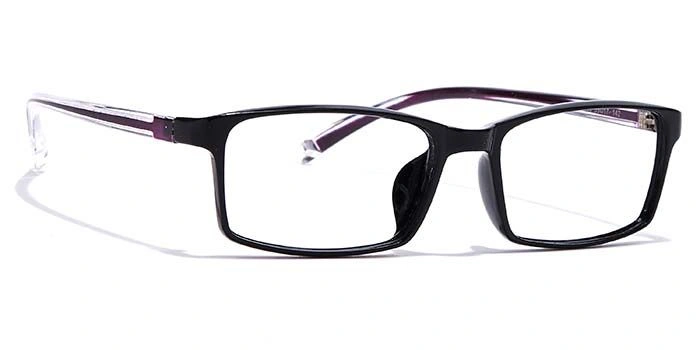 GRAVIATE by Coolwinks E12C6970 Glossy Black Full Frame Rectangle Eyeglasses for Men and Women-BLACK-2