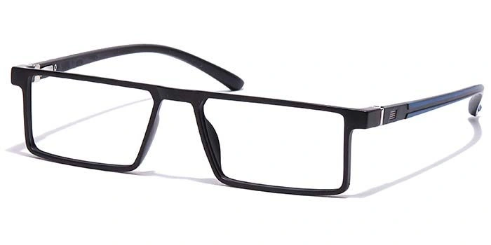 GRAVIATE by Coolwinks E12C7067 Matte Black Full Frame Rectangle Eyeglasses for Men and Women-BLACK-1