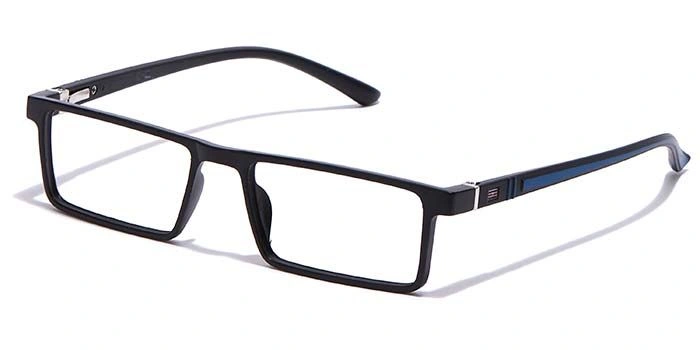 GRAVIATE by Coolwinks E12C7073 Matte Black Full Frame Rectangle Eyeglasses for Men and Women-BLACK-1