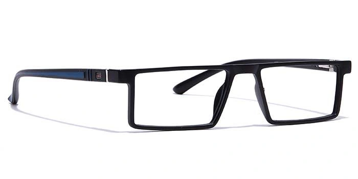 GRAVIATE by Coolwinks E12C7082 Matte Black Full Frame Rectangle Eyeglasses for Men and Women-BLACK-2