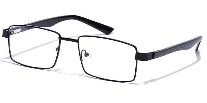 GRAVIATE by Coolwinks E12C7217 Glossy Black Full Frame Rectangle Eyeglasses for Men and Women-BLACK-1