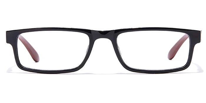 GRAVIATE by Coolwinks E12C7229 Glossy Black Full Frame Rectangle Eyeglasses for Men and Women-