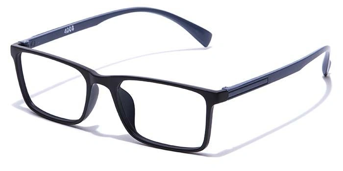 GRAVIATE by Coolwinks E12C7358 Matte Black Full Frame Rectangle Eyeglasses for Men and Women-BLACK-1