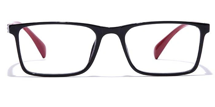 GRAVIATE by Coolwinks E12C7359 Glossy Black Full Frame Rectangle Eyeglasses for Men and Women-