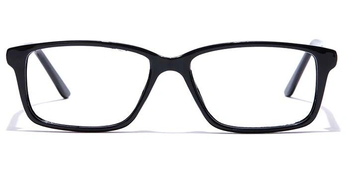 GRAVIATE by Coolwinks E12C7420 Glossy Black Full Frame Rectangle Eyeglasses for Men and Women-